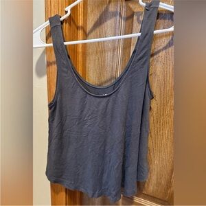 American Eagle Soft and Sexy Charcoal Grey Tank Top flowy Aerie